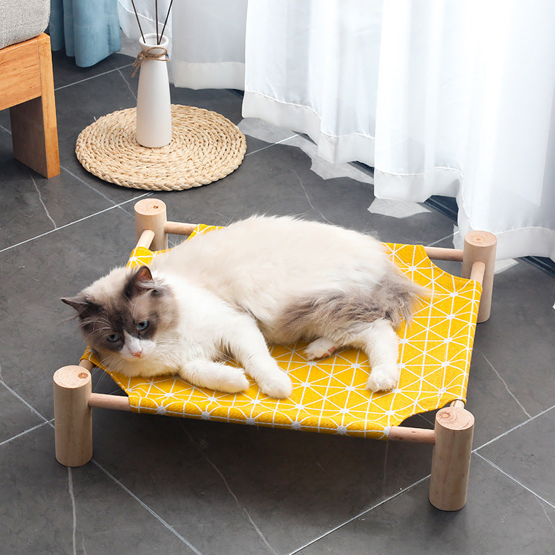Compact indoor cat resting hammock — MEWSWELL