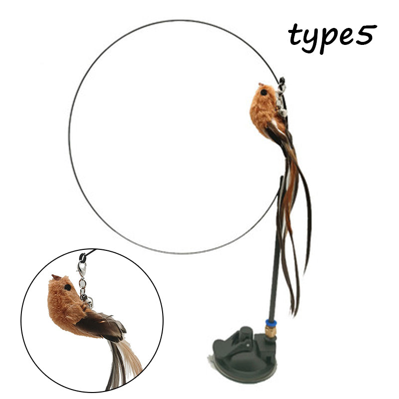 Suction-Mounted Cat Teaser alternate product view — MEWSWELL